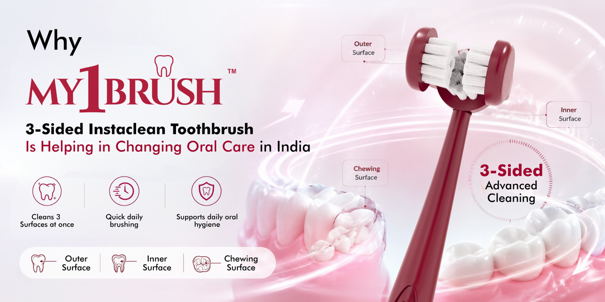 Why My1Brush - Three sided toothbrush Is Changing Oral Care in India