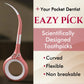 Combo - My1Brush (3 Sided Manual Soft Bristle Toothbrush) + Eazypick (Toothpicks)