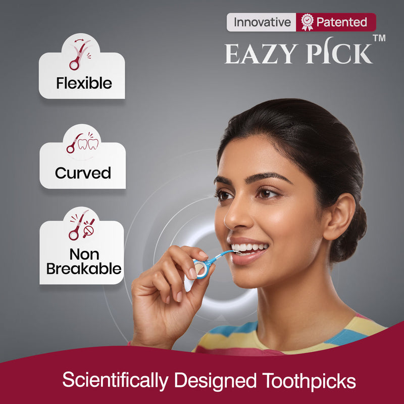 EazyPick Scientifically Designed Reusable Interdental Toothpick | Pack of 2 (10 Units)
