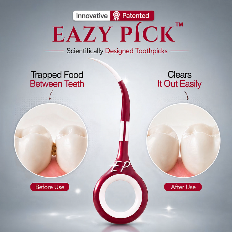 EazyPick Scientifically Designed Reusable Interdental Toothpick | Pack of 2 (10 Units)