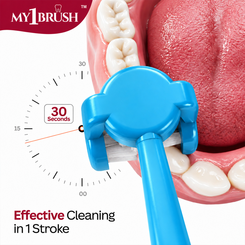 My1Brush + EazyPick Oral Care Combo | Toothbrush + Interdental Pick
