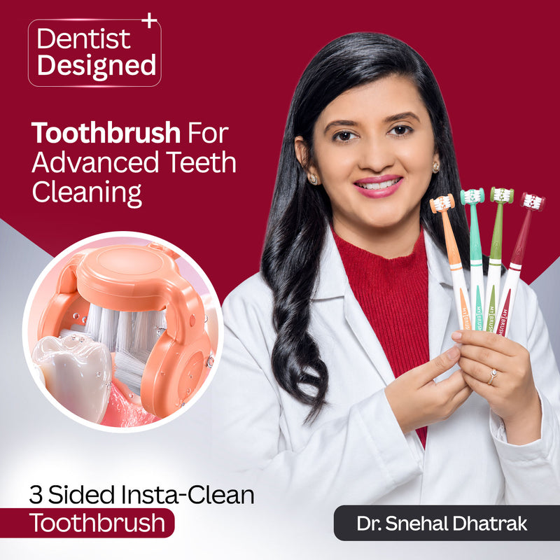 My1Brush Family Pack + MyTCleaner | 4 Toothbrushes + Tongue Cleaner