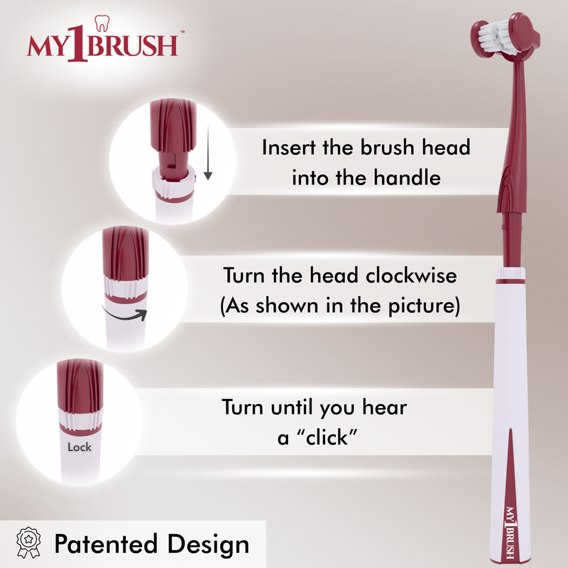My1Brush Additional Replacement Heads (Pack of 2)
