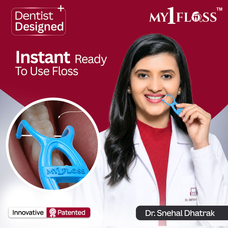 My1Floss Instant Dental Floss Picks | Ready-to-Use | Pack of 5